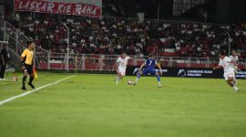 Potret salah satu laga home Malut United di Stadion Gelora Kie Raha. Foto : Humas Malut United