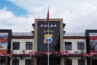 Foto:,Markas Polda Maluku Utara sebelum Pindah dari Kota Ternate ke Sofifi.