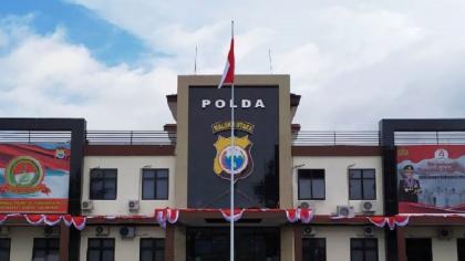 Foto:,Markas Polda Maluku Utara sebelum Pindah dari Kota Ternate ke Sofifi.