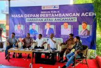 Diskusi publik bertajuk masa depan pertambangan aceh yang diselenggarakan oleh forum bangun investasi aceh