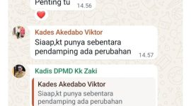 Hasil Percakapan kadis DPMD Dan Sejumlah Kades di Halmahera Selatan 