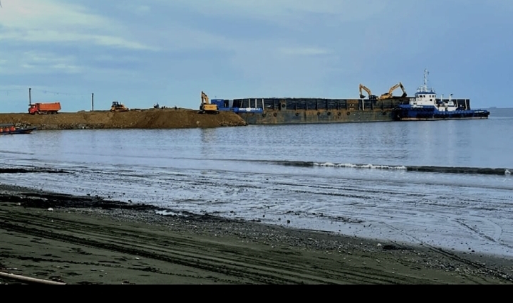 Foto: Pembangunan Jetty milik PT STS 