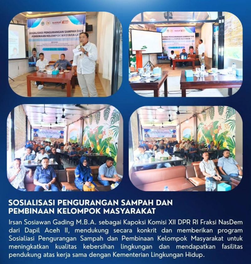 Foto:Anggota DPR RI Fraksi Partai NasDem, Irsan Sosiawan Gading, M.B.A.,