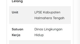 Keterangan Pembangunan Taman Kota Weda
