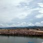 Foto: Proyek pembangunan breakwater (pemecah ombak) di  Kabupaten Halmahera Tengah