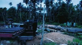 Foto: Aktivitas industri kayu CV Candra jaya perkasa 