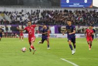 Foto: Laga pekan ke-13 BRI Super League 2025-2026 antara Persita vs Malut United berakhir dengan skor imbang 0-0.