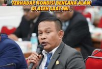 Foto: Ketua Fraksi NasDem Nurchalis S.P., M.Si Desak Pemerintah Pusat Turun Tangan Tangani Banjir Aceh