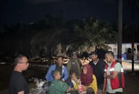 Foto:Ketua DPD PDI Perjuangan Aceh  Jamaluddin Idham, Tinjau Lokasi pengungsian 