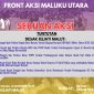 Foto : Lima tuntutan Front Aksi Maluku Utara