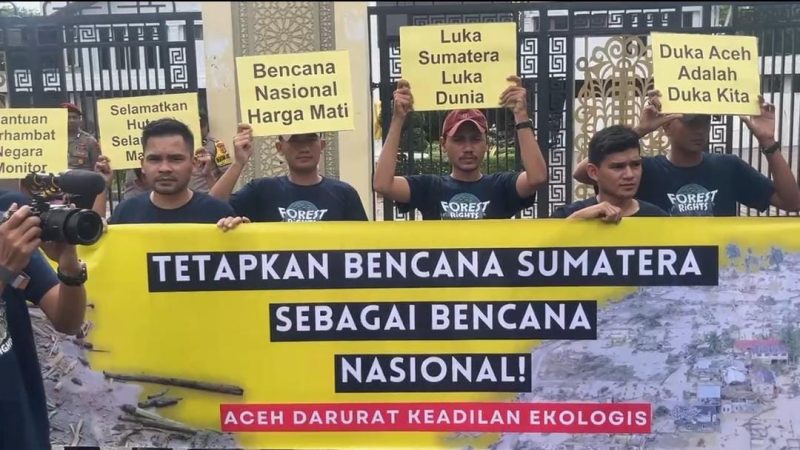 Foto :Koalisi masyarakat sipil bersama mahasiswa