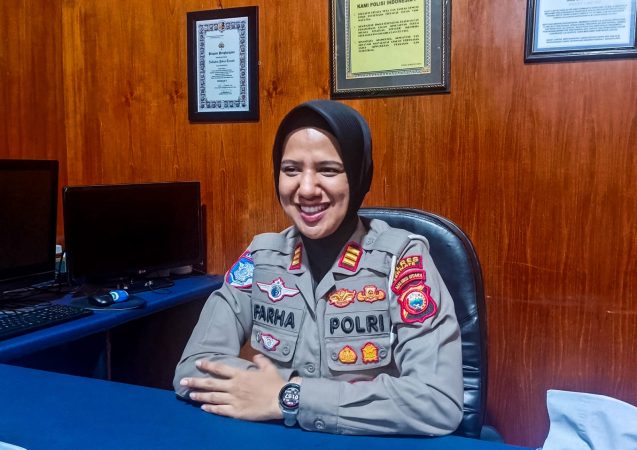 Foto: Kasat Lantas Polres Ternate, AKP Farha,