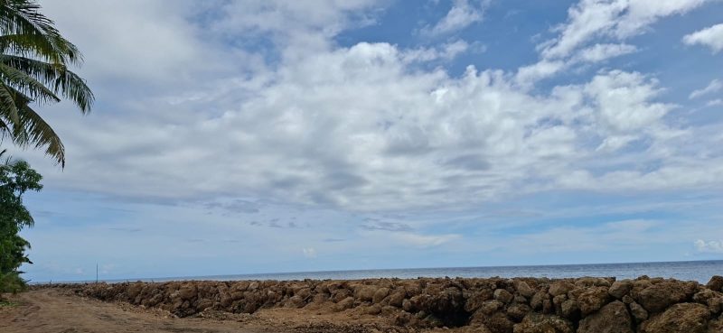 Foto, pembangunan Talut di Desa Sangowo