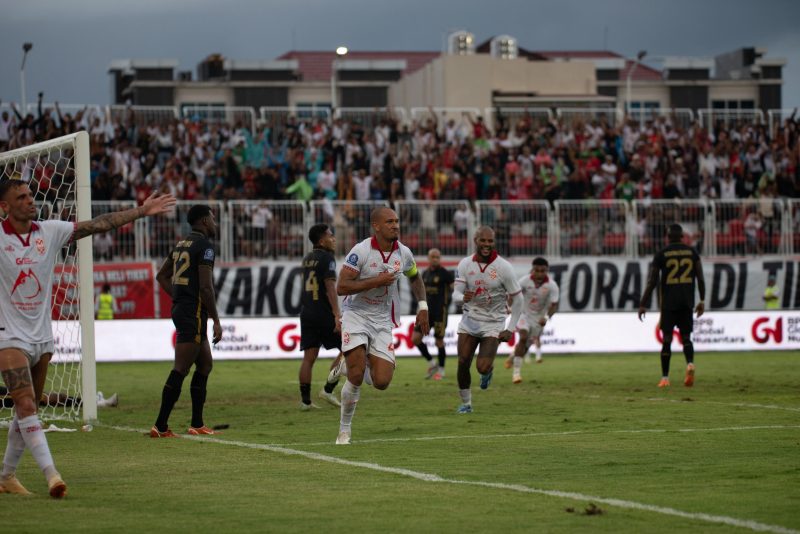 Foto: Gol Gustavo penentu kemenangan Malut United