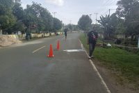 Foto, Kondisi Jalan Akibat Pecahnya pipa Milik PDAM