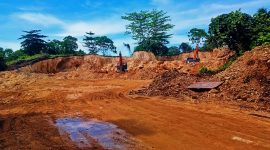 Foto, Galian C Diduga Milik AP di Desa Mandiri
