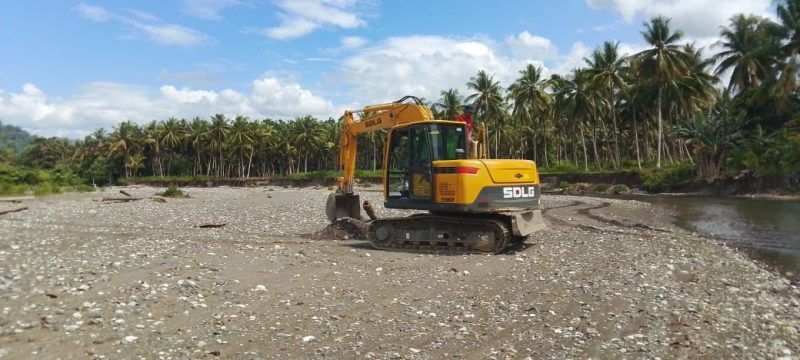 Foto, Galian C ilegal di kawasan Sungai Desa Tutuling Jaya, SP6 Blok A