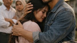 Foto, AJI dengan wanitanya saling menunjukkan kesetiaan mereka