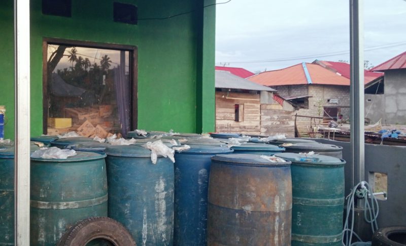 Foto: Pangakalan Minya Tanah di desa Bisui 