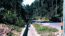 Foto, Pembangunan Drenase Di Desa Kobe