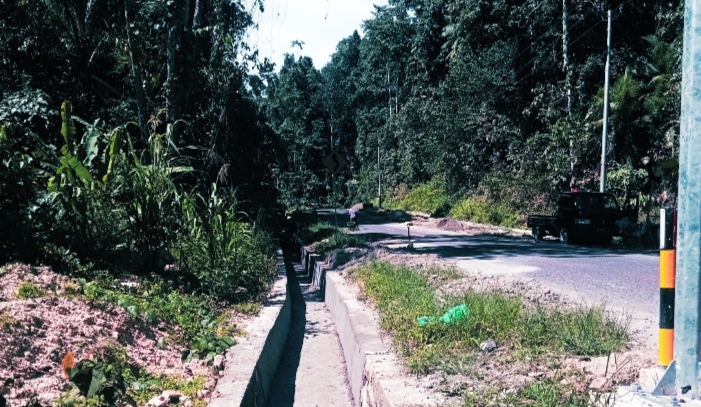 Foto, Pembangunan Drenase Di Desa Kobe