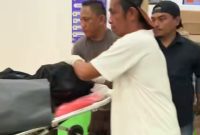 Foto, Warga Gamaf Meninggal Lakalantas, Akibat Jalan Di penuhi matrial Pembangunan Drenase