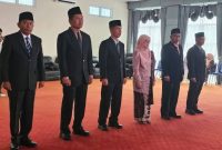 Foto, enam pejabat yang di Lantik
