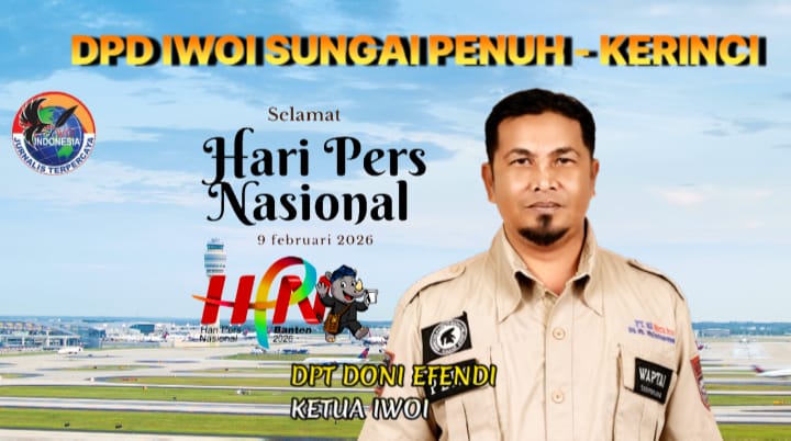 Foto Istimewa, Ketua DPD IWOI Sungai Penuh/Kerinci, Dpt. Doni Efendi