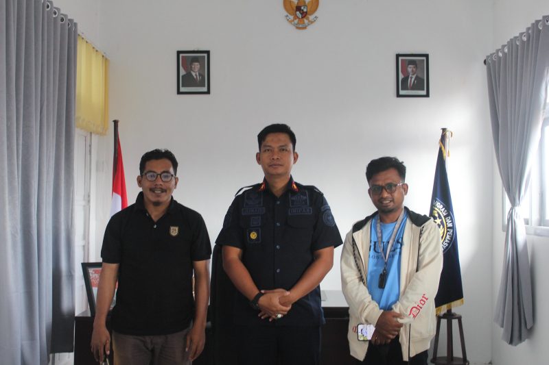 Foto: Ketua DPD KNPI Halsel Dan Kalapas Labuha