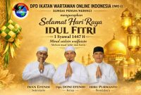 Foto Istimewa, Ucapan Selamat IdulFitri oleh DPD IWO-I) Sungai Penuh/Kerinci