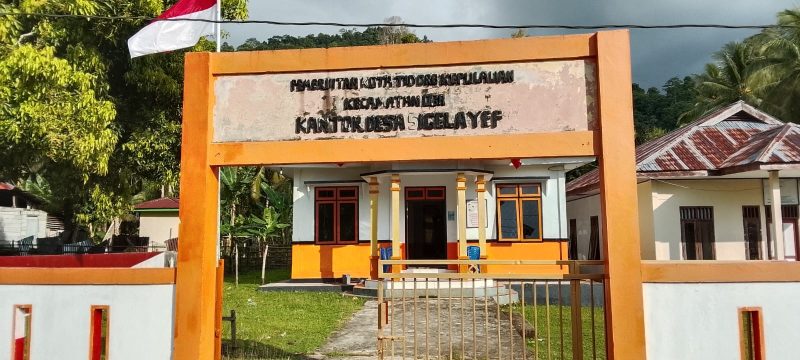Foto: Kantor Desa Sigela Yeef, Kecamatan Oba, Kota Tidore
