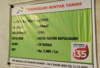 Foto: Pangakalan Minya Tanah Amigo Kelurahan Payahe 