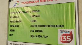 Foto: Pangakalan Minya Tanah Amigo Kelurahan Payahe 
