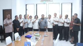 Foto: pejabat administrator lingkungan Kanwil Ditjenpas Maluku Dan pengurus Sinode Gereja Protestan Maluku