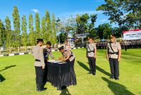 Foto: Serah terima jabatan di lingkup Polres halteng 