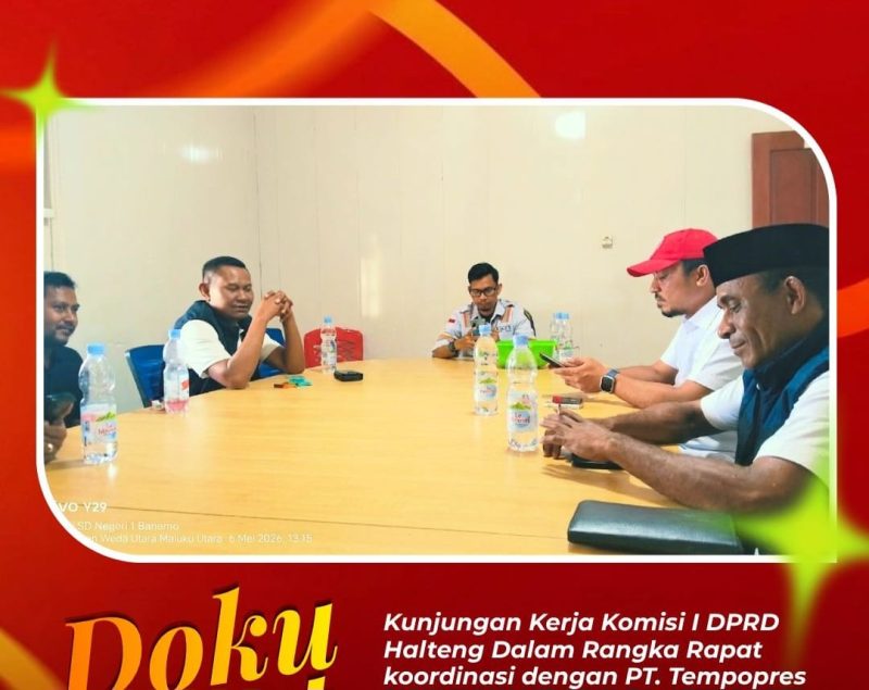 Foto: Kunjungan kerja Komisi I DPRD Kabupaten Halmahera Tengah, dalam rangka Kordinasi dengan PT.Tempopres