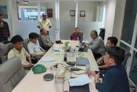 Foto: Pihak perusahaan  PT TID Dengan Aliansi Mahasiswa Lingkar Tambang 