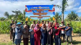 Foto:Kapolsek Gane Timur Ipda Wery Roy Djela, S.H., Camat Gane Timur Jaishi Ishak, S.H., Kepala Desa Wayamli Bayu Iswanto, jajaran personel Polsek Gane Timur, Babinsa Serka Suryanto, perangkat desa, serta para pengurus kelompok tani setempat.