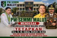 Foto: Ketua PW SEMMI Maluku Utara Dan Drs. H. Iqbal Ruray. Sufari.SH.,M, Kajati