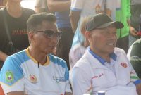 Foto: Ketua KONI Malut, Sarbin Sehe Dan Ketua Panitia Besar Porprov ke-V Maluku Utara Makmur Gamgulu,