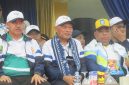 Foto: Ketua KONI Maluku Utara, Sarbin Sehe dan Bupati Halmahera Utara 