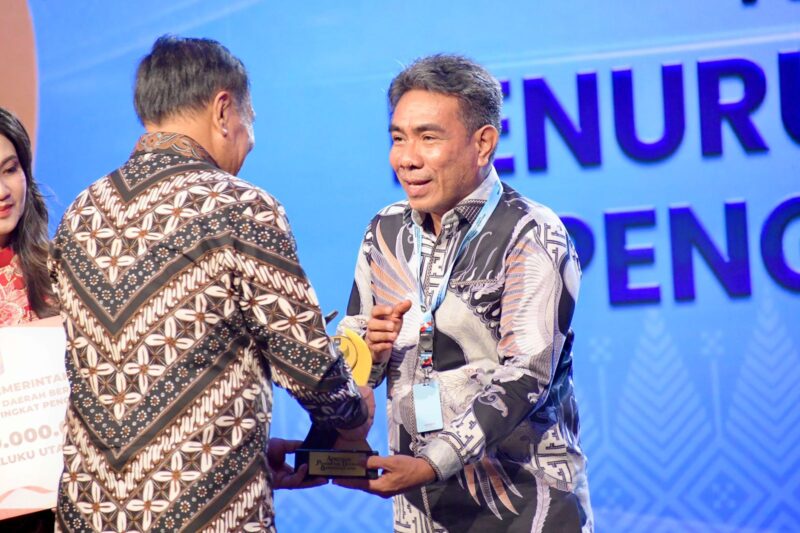 Foto: Penghargaan diterima Wakil Wali Kota Tidore Kepulauan, Ahmad Laiman, pada acara Penganugerahan Apresiasi Pemerintah Daerah Berprestasi Tahun 2026.