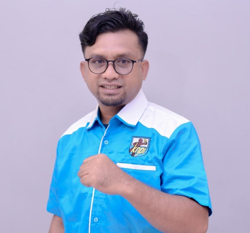 Foto: Ketua Dewan Pengurus Daerah Komite Nasional Pemuda Indonesia (DPD KNPI) Halsel, Sefnat Tagaku