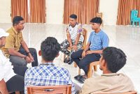 Foto: Mediasi Kasus Pengeroyokan tiga Oknum polisi di Halsel 