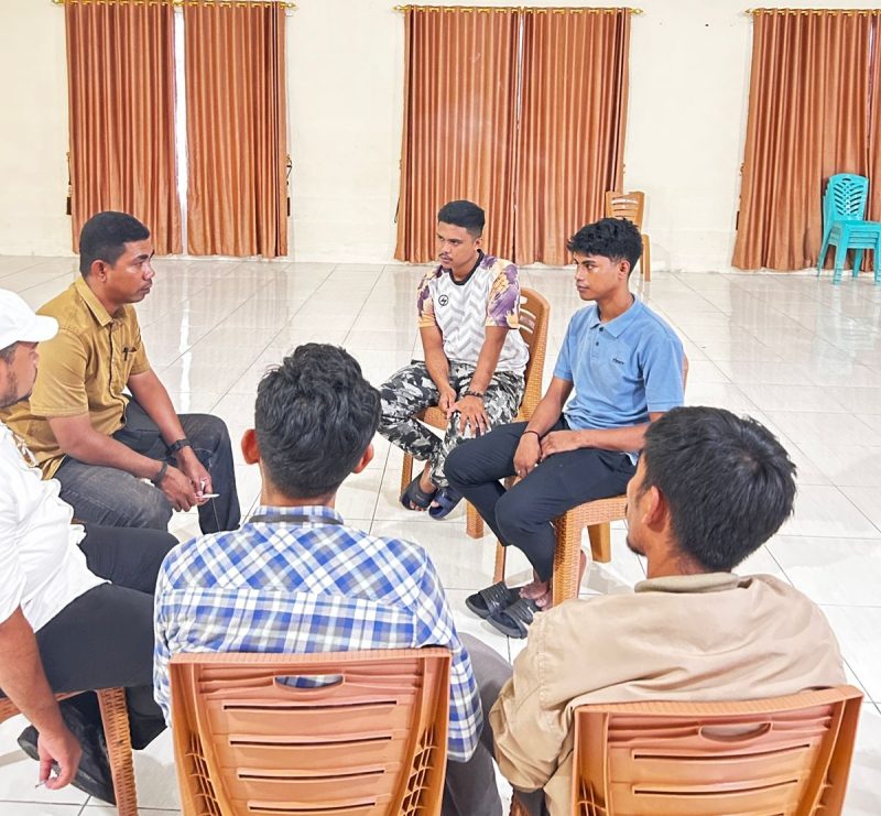 Foto: Mediasi Kasus Pengeroyokan tiga Oknum polisi di Halsel 