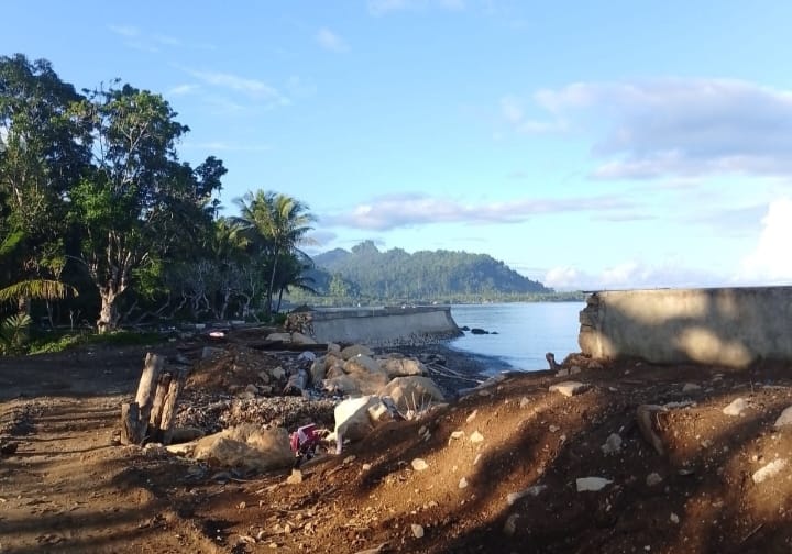 Foto: Kondisi Talud Desa Samat kecamatan Gane Barat Utara, Kabupaten Halmahera Selatan 