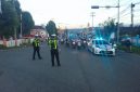 Foto: Satlantas polres halsel, Mengawal konvoi pengamar piala dunia 