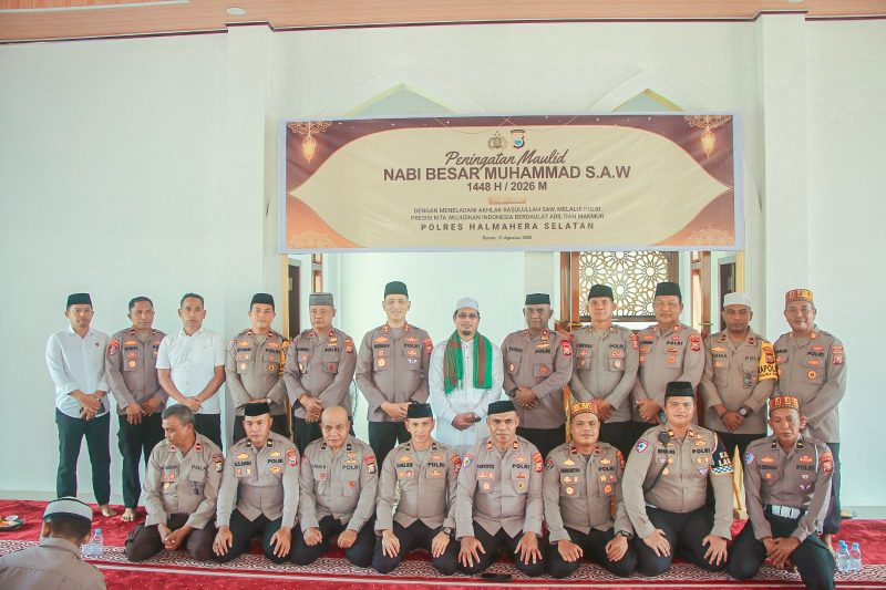 Foto: Polres halsel Gelar' peringatan hari kelahiran Nabi Muhammad SAW