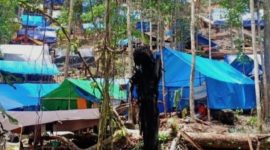 Foto: Tambang Emas di Desa Kusubibi Kabupaten Halmahera Selatan 