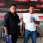 Foto: Mahmud Tanggule didampingi kuasa hukum Mudaffar H.Din S.H,